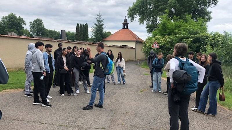 Část 3S našeho gymnázia a žáci Volkschule Hamburg