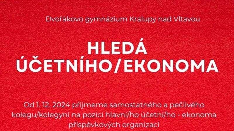 Hledáme hlavní/ho účetní/ho - ekonoma